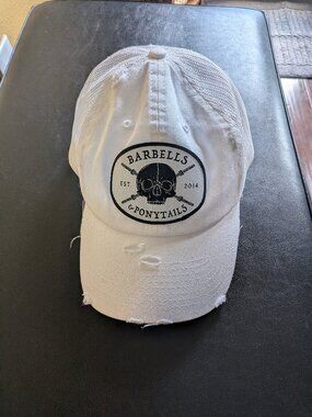 Barbells And Ponytails "Skulls" Classic Mesh Snapback Baseball Hat NEW